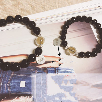 Natural Crystal Couple Bracelets (Pair)