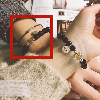 Natural Crystal Couple Bracelets (Pair)