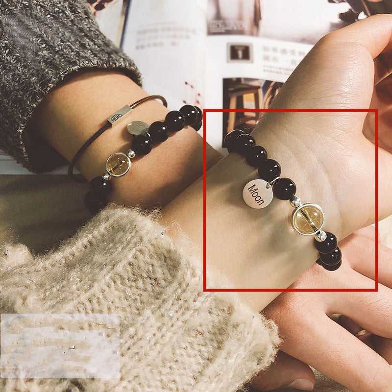 Natural Crystal Couple Bracelets (Pair)