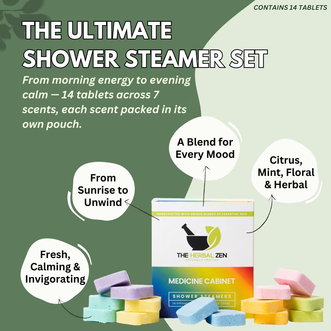 Shower Steamers Aromatherapy Bombs (Variety Pack) - Valentines Day Gift for Her and Him Made in USA - Shower Tablets Aromatherapy - Natural Essential Oil - Self Care Gifts for Women and Men (14 Pack)