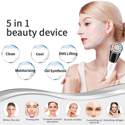 Facial Massager Ultrasonic Vibration Wrinkle Remover Anti-Aging