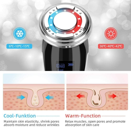 Facial Massager Ultrasonic Vibration Wrinkle Remover Anti-Aging