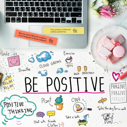 Positive Messages in a Bottle (60+ Positive Affirmations), Self Care Gifts for Women Men, Daily Positivity Self Care Kit with Pre-Written Inspirational Messages for Relaxation Mindful Calm